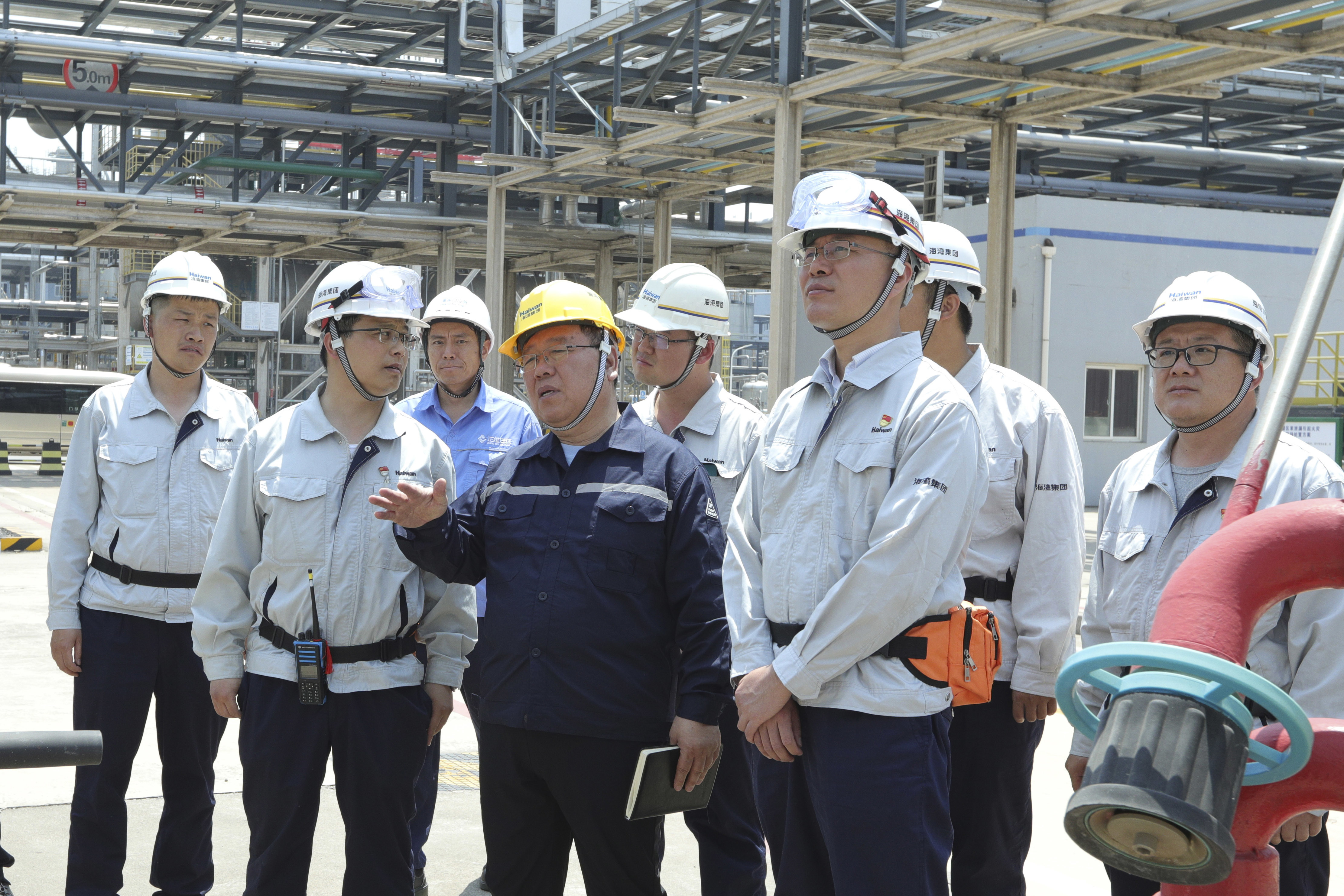 海灣(wan)化學開展危化品(pin)企業雙體系評估(gū)